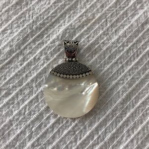 Sterling Silver & Mother of  Pearl Pendant!